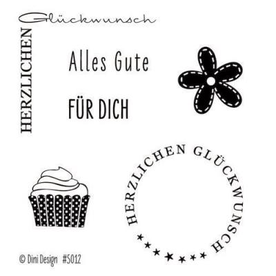 Dini Design Clear Stamps deutsch - Glückwunsch